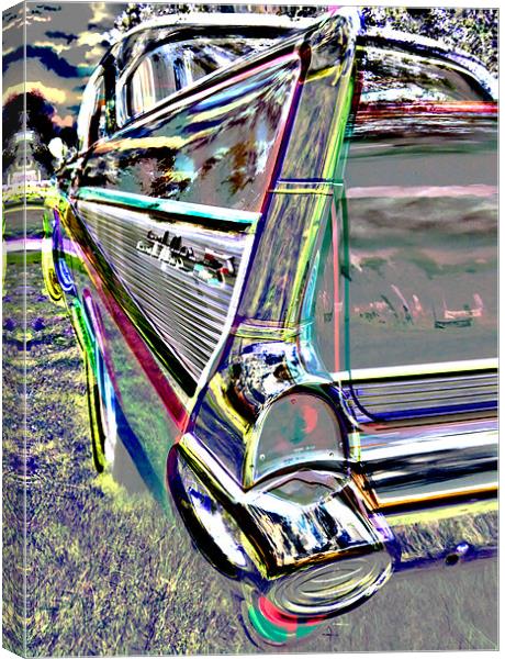 ABSTRACT 1967 CHEVROLET Canvas Print by mark graham