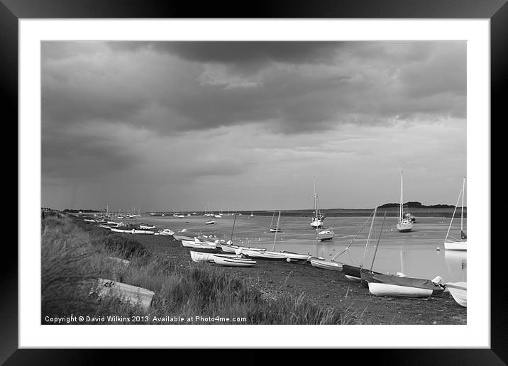 Oncoming Storm, Wells-next-the-Sea Framed Mounted Print by David Wilkins