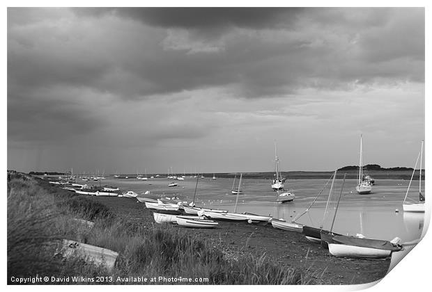 Oncoming Storm, Wells-next-the-Sea Print by David Wilkins