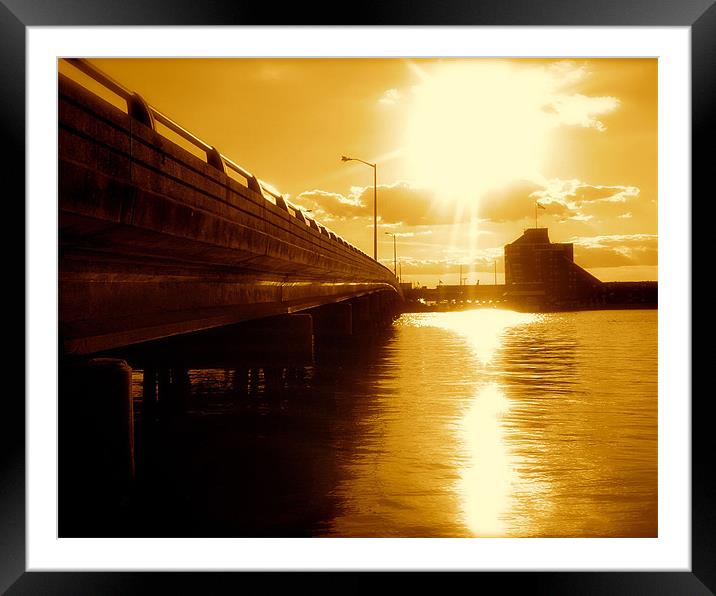 Under the Bridge Framed Mounted Print by cian fahy