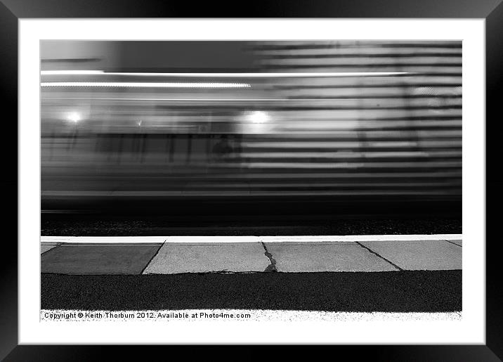 Train Lines Framed Mounted Print by Keith Thorburn EFIAP/b
