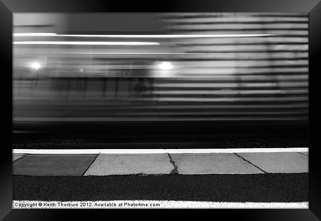 Train Lines Framed Print by Keith Thorburn EFIAP/b