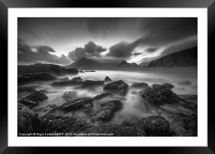 The Black Cuillins Framed Mounted Print by Creative Photography Wales