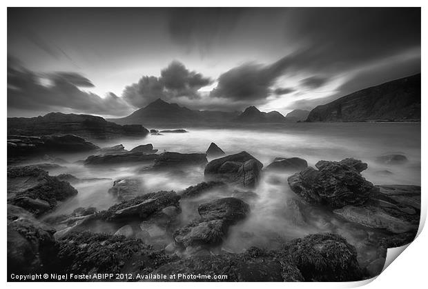 The Black Cuillins Print by Creative Photography Wales