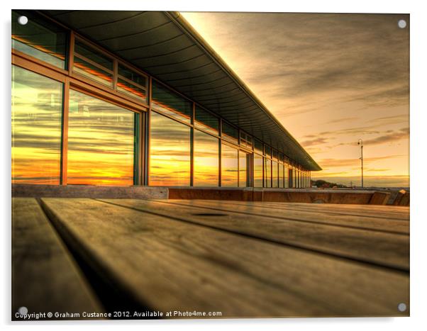 Reflected Sunset Acrylic by Graham Custance