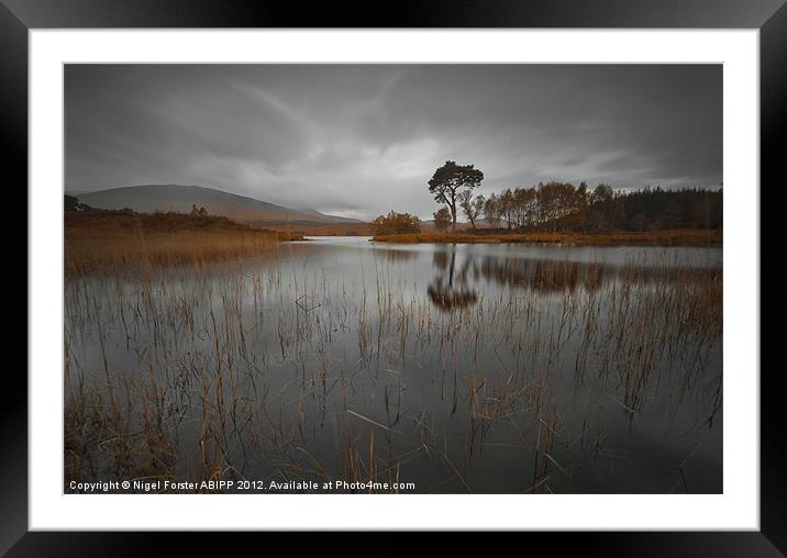 Loch Ba reflection Framed Mounted Print by Creative Photography Wales