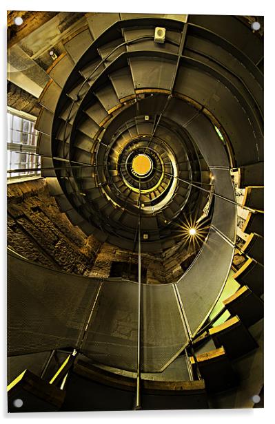 The Charles Macintosh Lighthouse, Scotland Acrylic by Surajit Paul