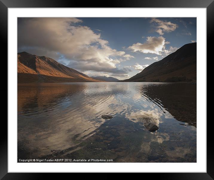 Loch Etive Reflection Framed Mounted Print by Creative Photography Wales