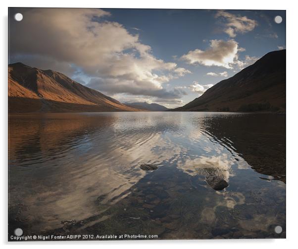 Loch Etive Reflection Acrylic by Creative Photography Wales