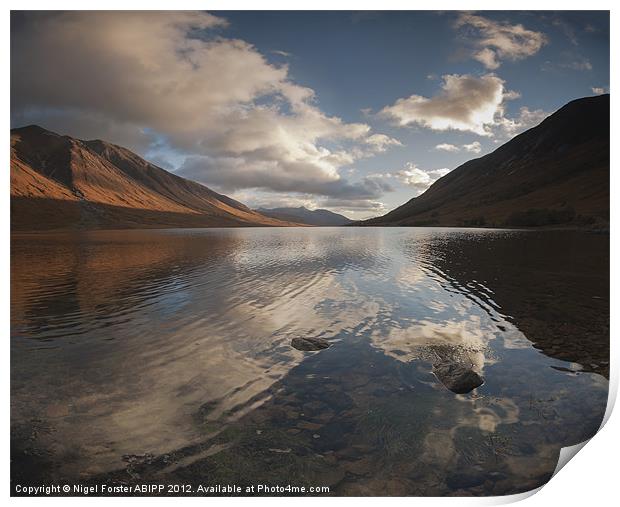 Loch Etive Reflection Print by Creative Photography Wales