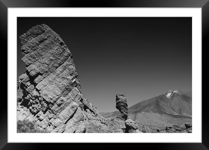 Mount Teide Framed Mounted Print by andrew bagley