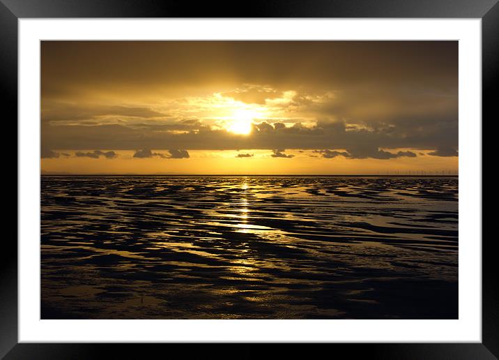Hoylake sunset Framed Mounted Print by Paul Farrell Photography