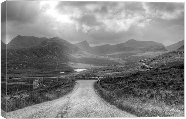 Long and Winding Road Canvas Print by philip hendry