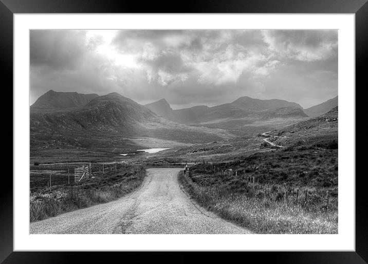 Long and Winding Road Framed Mounted Print by philip hendry