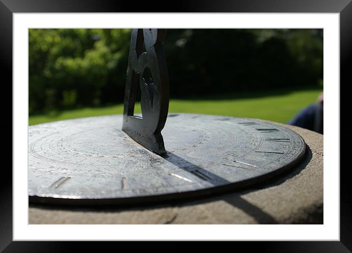 Sundial at Noon Framed Mounted Print by Ian Challinor
