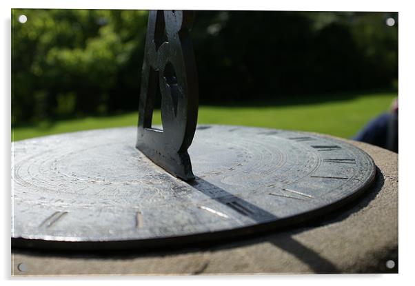 Sundial at Noon Acrylic by Ian Challinor