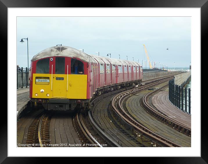 Isle Of Wight ex London Underground Class 483 Framed Mounted Print by William Kempster