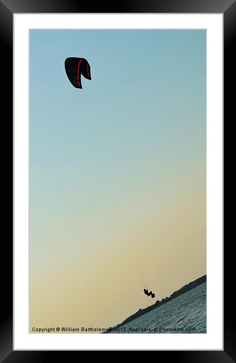 Fun with Kites Framed Mounted Print by Beach Bum Pics