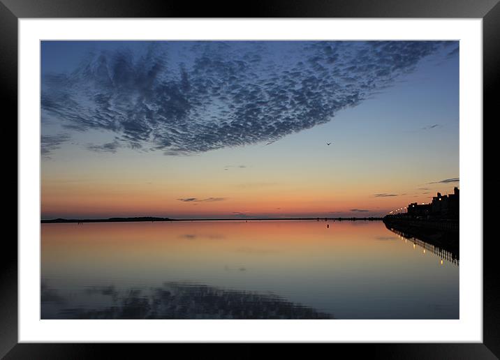 Hilbre island at dusk Framed Mounted Print by Paul Farrell Photography