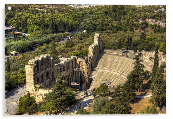 Odeon of Herodes Atticus Acrylic by Tom Gomez