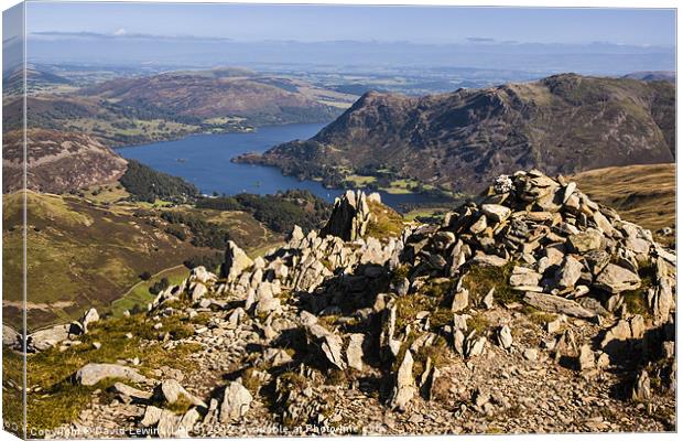 Ullswater View Canvas Print by David Lewins (LRPS)
