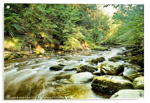 Calm after Thornton Force Acrylic by Chris Frost