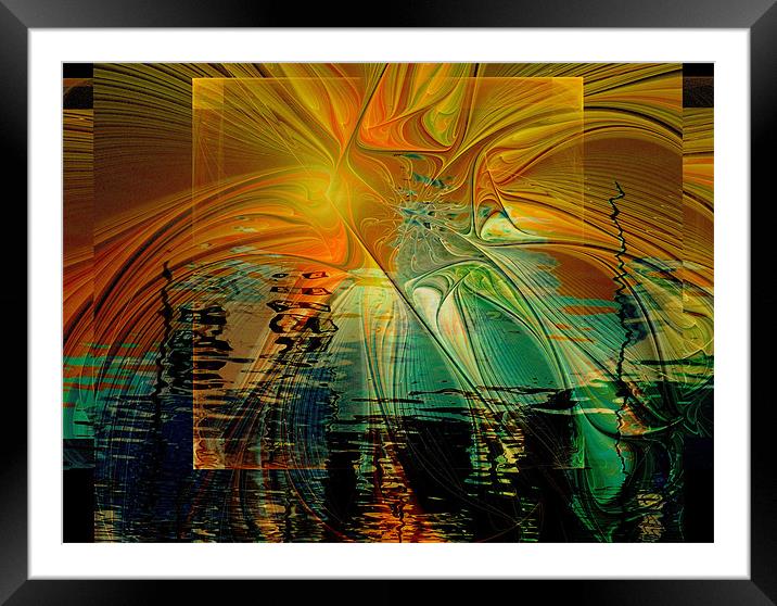Reflections of a Sunset Framed Mounted Print by Amanda Moore