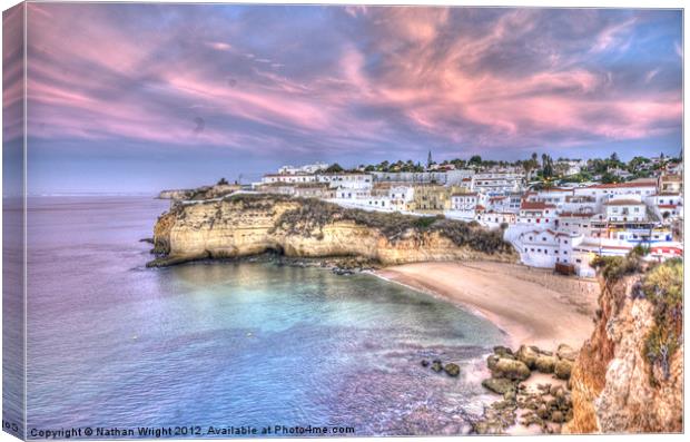 Carvoeiro early morning Canvas Print by Nathan Wright