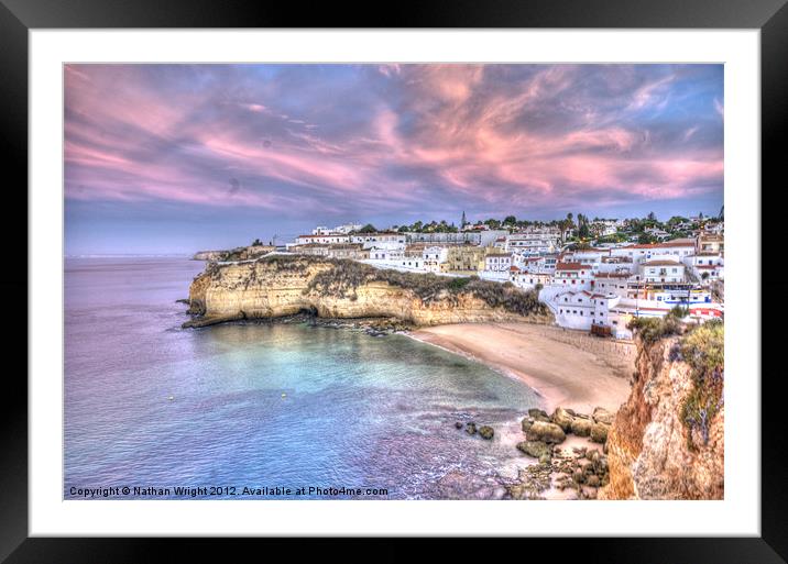 Carvoeiro early morning Framed Mounted Print by Nathan Wright
