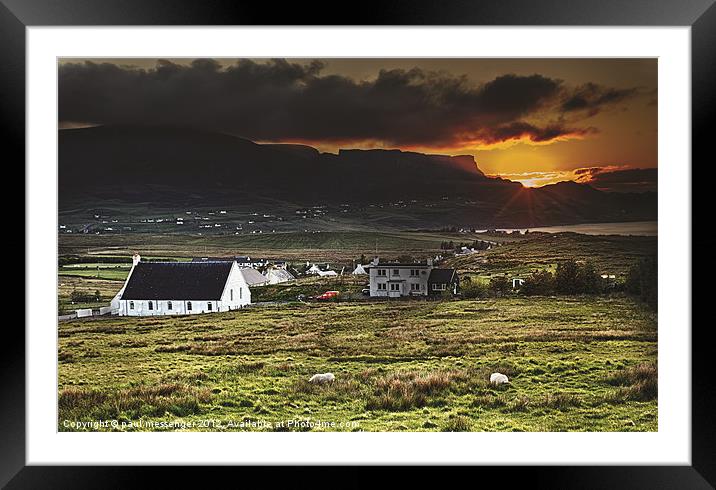 Staffin, Isle of Skye Framed Mounted Print by Paul Messenger