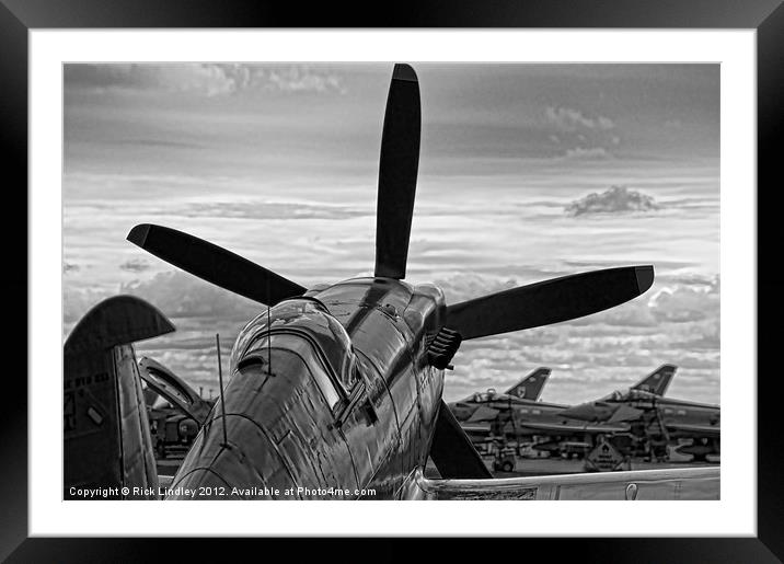 RAF old and new Framed Mounted Print by Rick Lindley