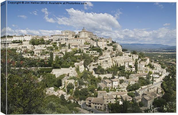 Travel Photography the Luberon Provence France Canvas Print by Jim Hellier