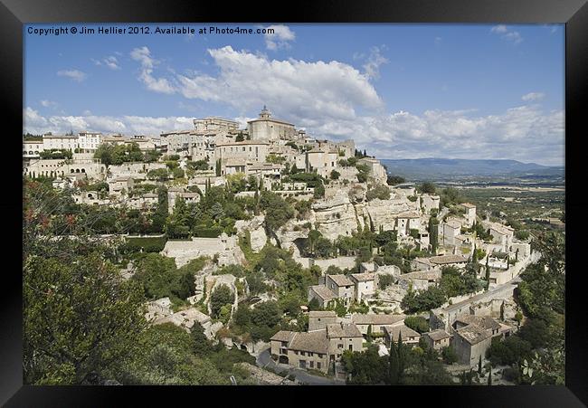 Travel Photography the Luberon Provence France Framed Print by Jim Hellier