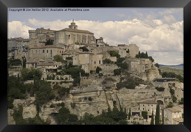 Travel Photography the Luberon Provence France Framed Print by Jim Hellier