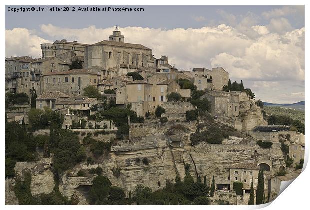 Travel Photography the Luberon Provence France Print by Jim Hellier