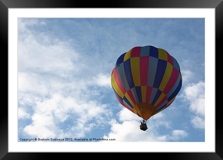 Up, Up and Away Framed Mounted Print by Graham Custance