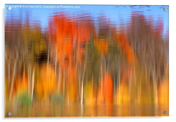 Fall Reflection Acrylic by Eva Kato