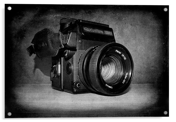 Vintage Camera Acrylic by Sarah Couzens
