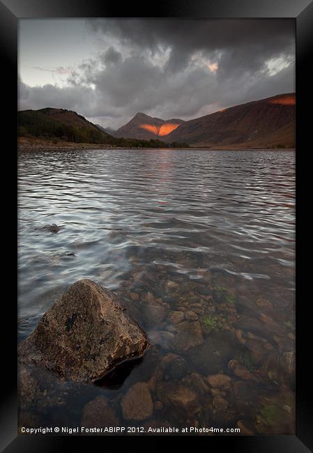 Loch Etive last light Framed Print by Creative Photography Wales