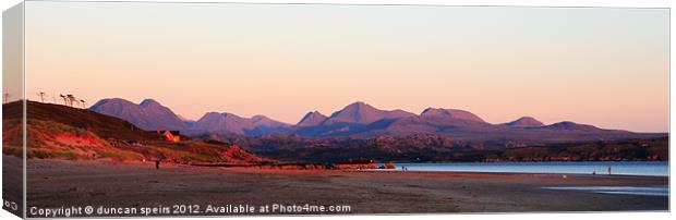 Wester Ross sunset Canvas Print by duncan speirs