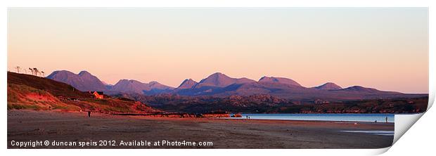 Wester Ross sunset Print by duncan speirs