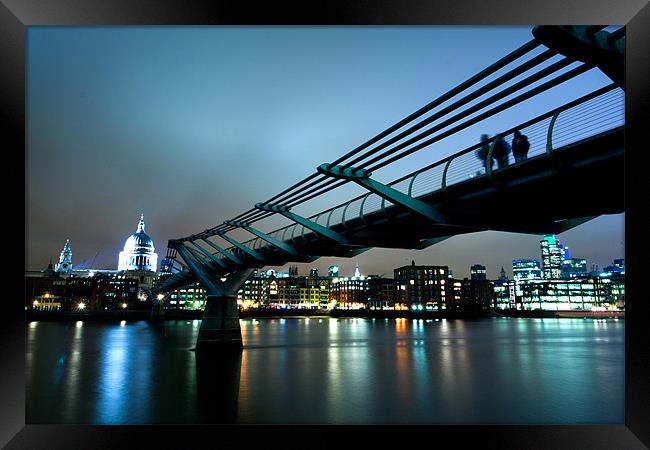 The Millennium Bridge Framed Print by Andy Linden