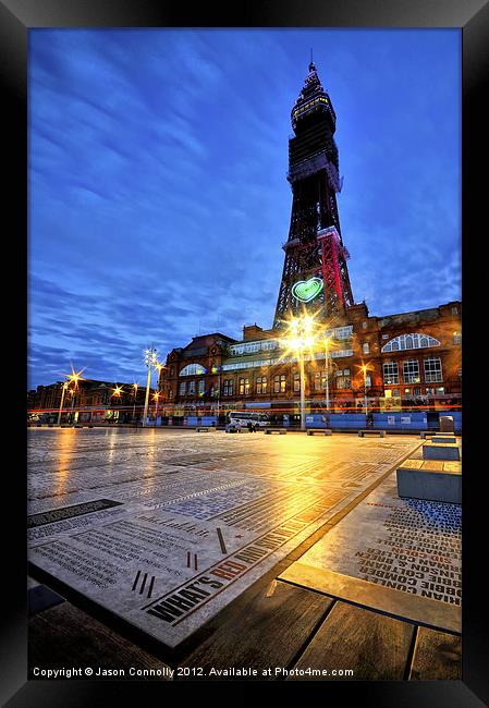 Blackpool Tower Framed Print by Jason Connolly