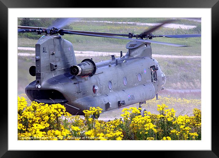 Chinook on Salisbury Plain Framed Mounted Print by Oxon Images