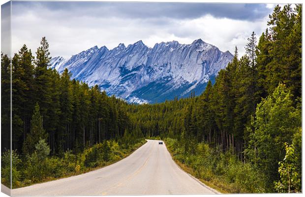 Road to the Mountains Canvas Print by Mark Harrop