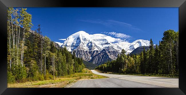Majestic Mount Robson Framed Print by Mark Harrop