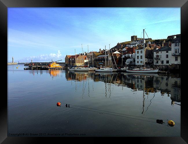 Whitby Morning Framed Print by Ali Brown