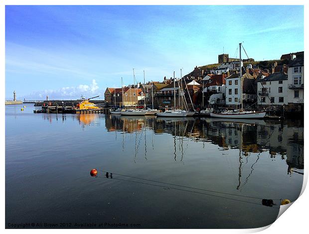 Whitby Morning Print by Ali Brown