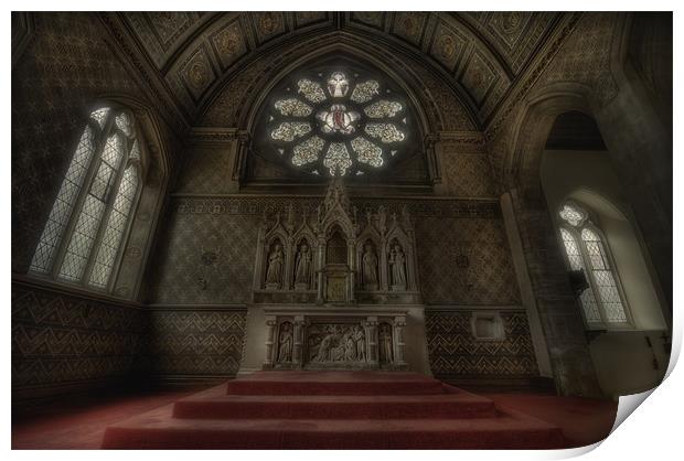 Abandoned chaple Print by andrew bagley