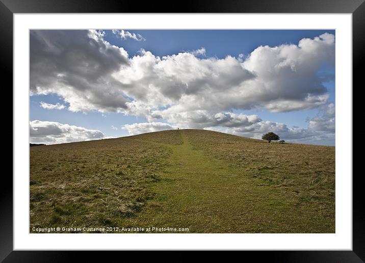 Pitstone Hill Framed Mounted Print by Graham Custance